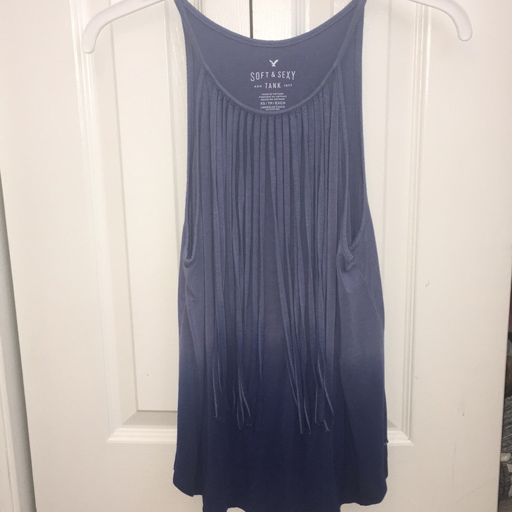 Blue Ombré Tank Top